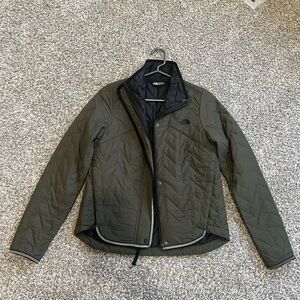 The North Face Olive Quilted Puffer Jacket